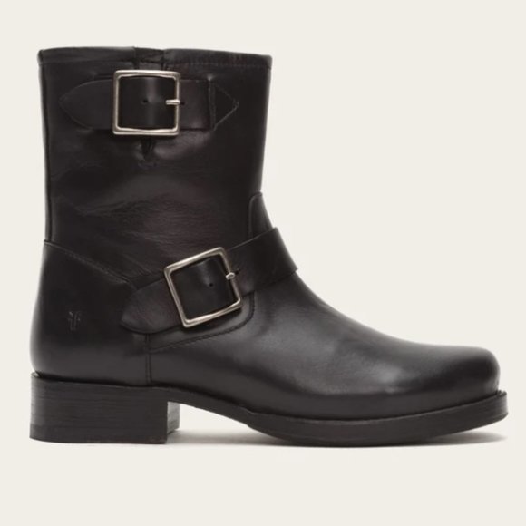 HP🎉 FRYE Vicky Engineer Boot 6.5 NEW in BOX Black - Picture 3 of 16